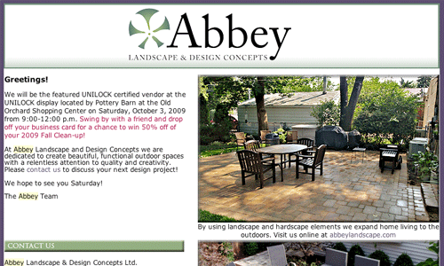 abbey landscape & design concepts